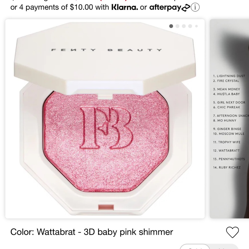 fenty beauty wattabrat highlighter